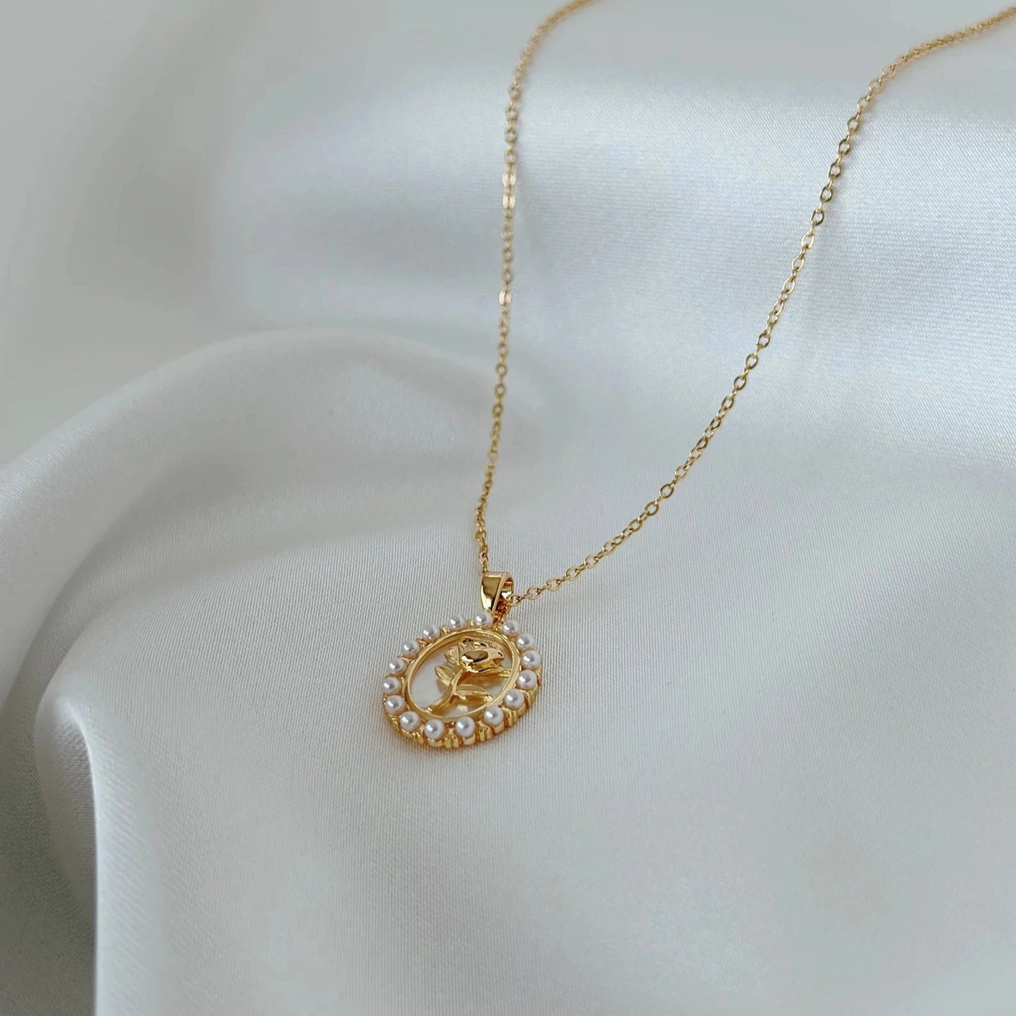 Elodie Gold & Silver Pearl Necklace