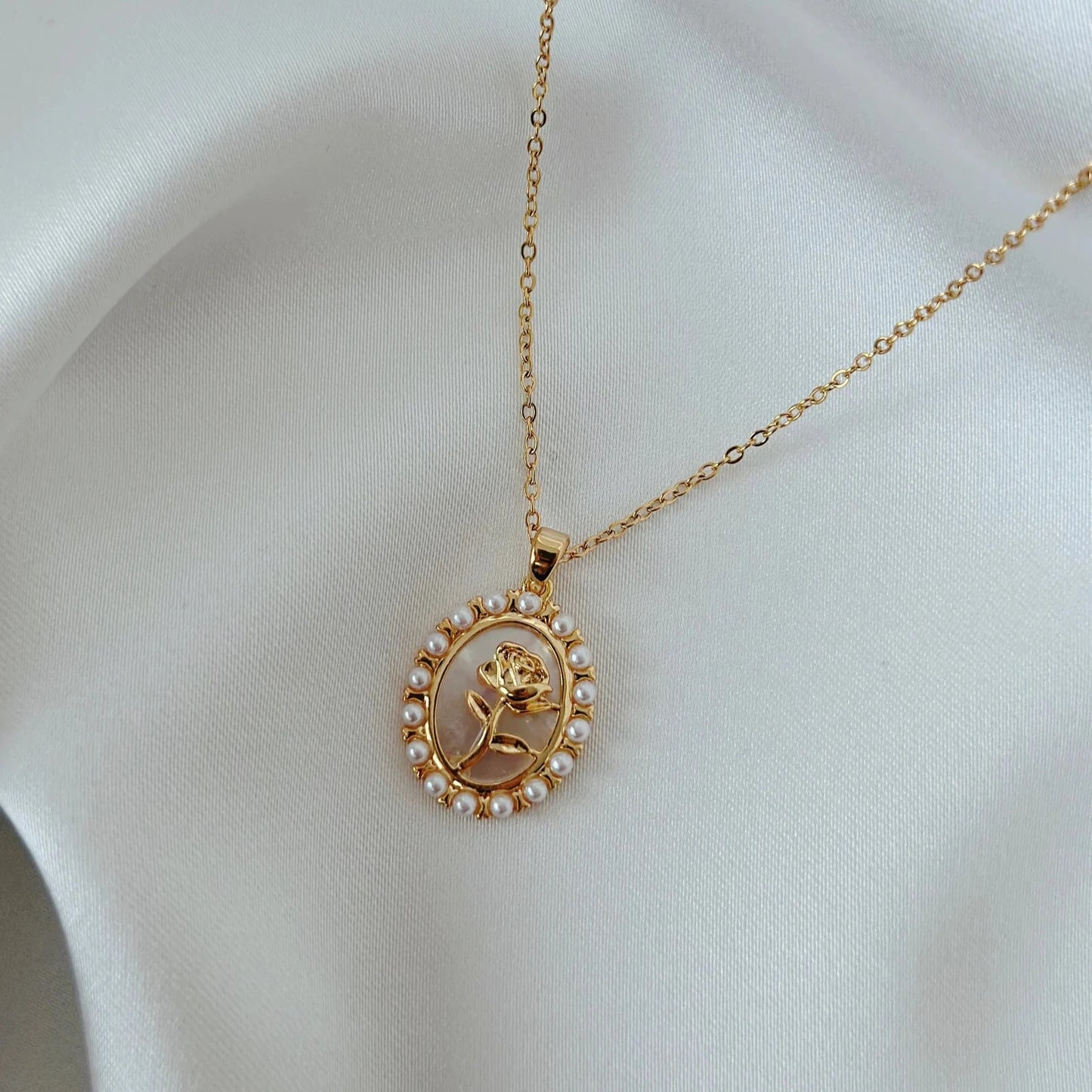 Elodie Gold & Silver Pearl Necklace
