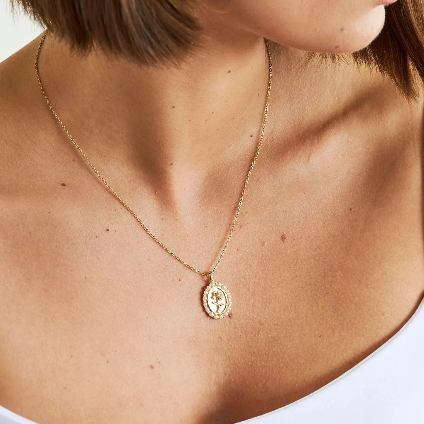Elodie Gold & Silver Pearl Necklace