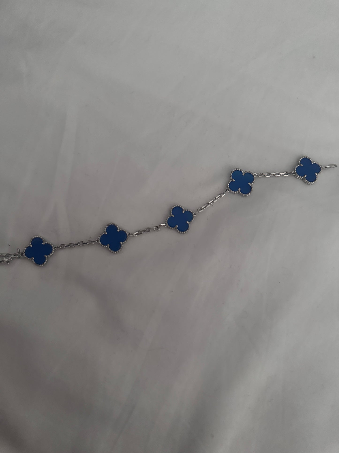 Blue Lindsay Bracelet (silver)