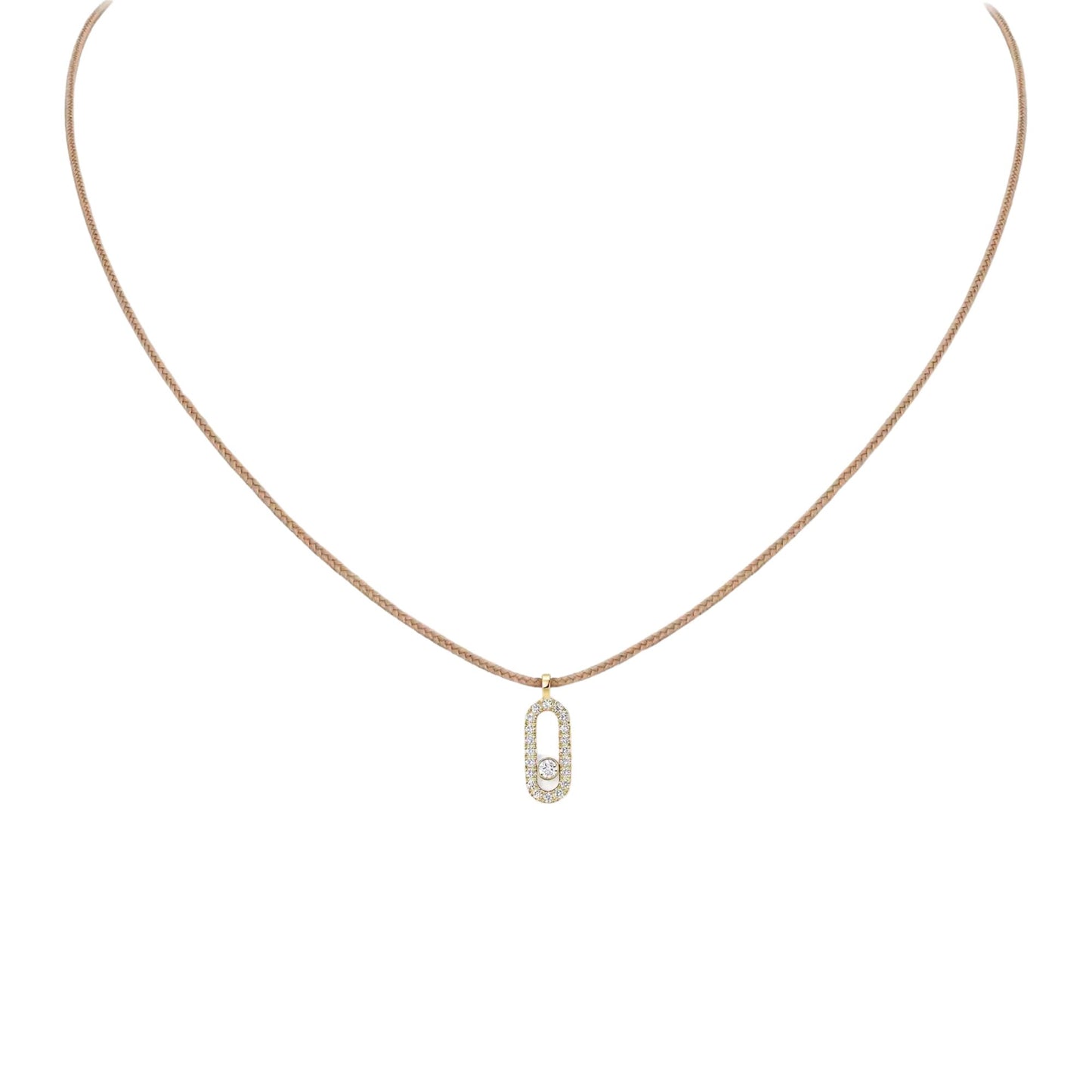 Roped Classy Diamanté Necklace