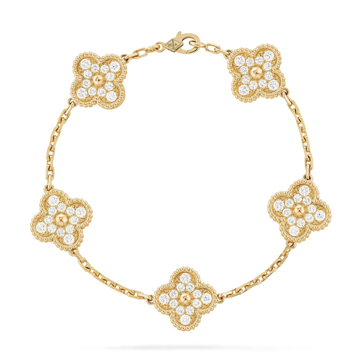 Full Diamanté Gold Lindsay Bracelet