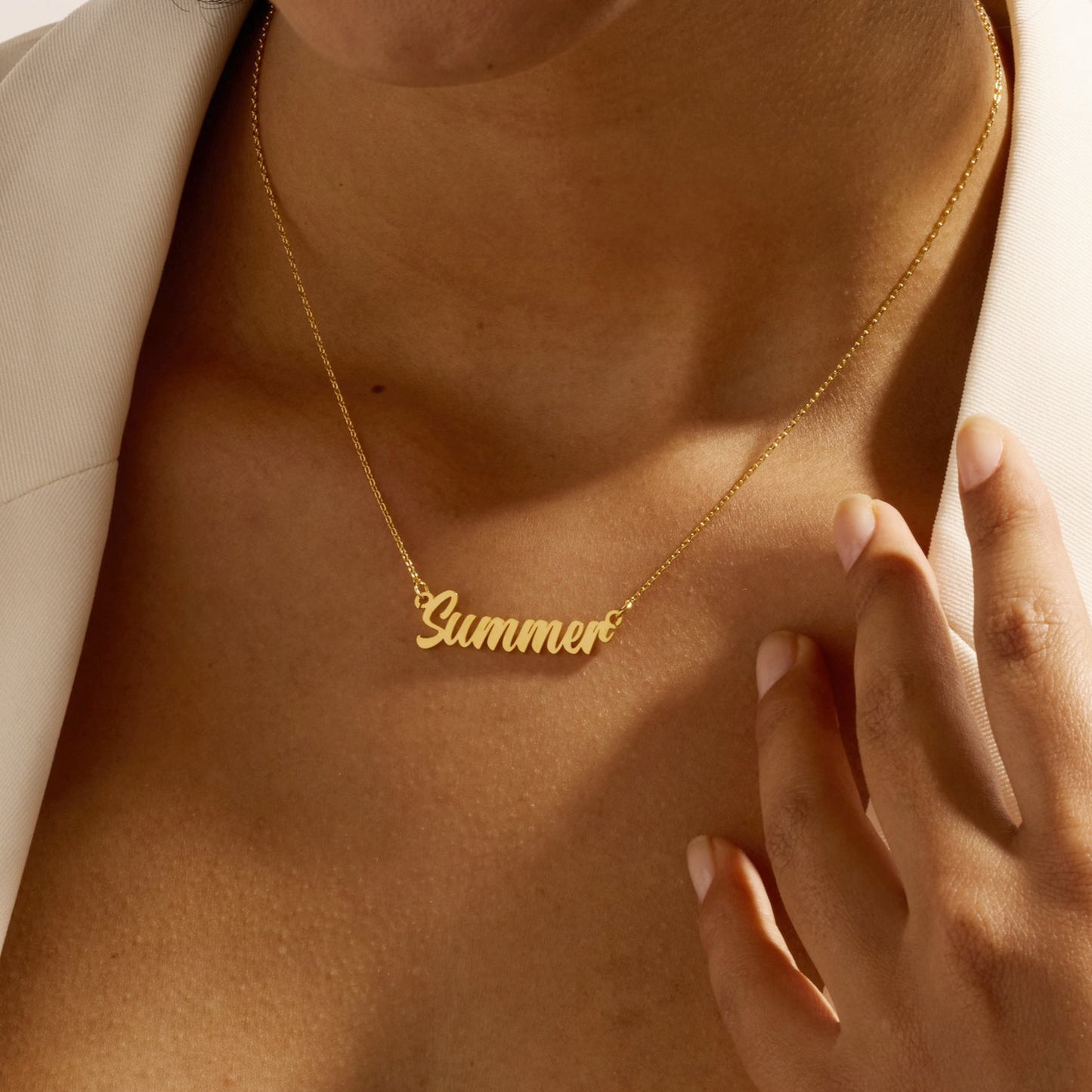 18K Gold Name Necklace
