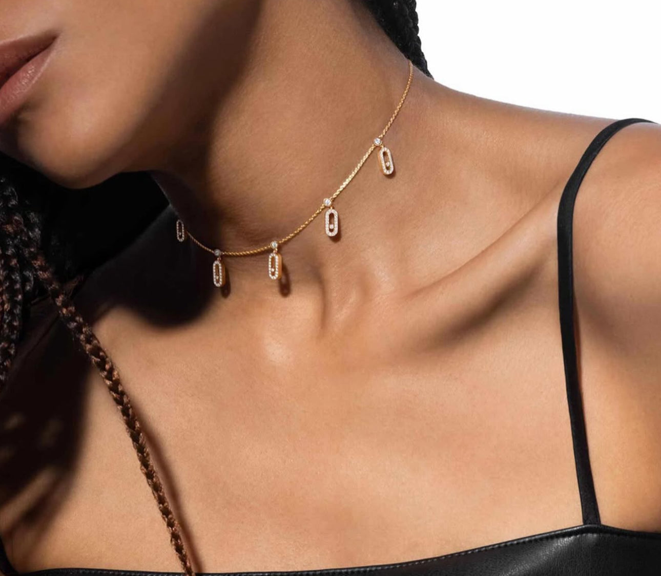 Molly Diamanté Gold Necklace
