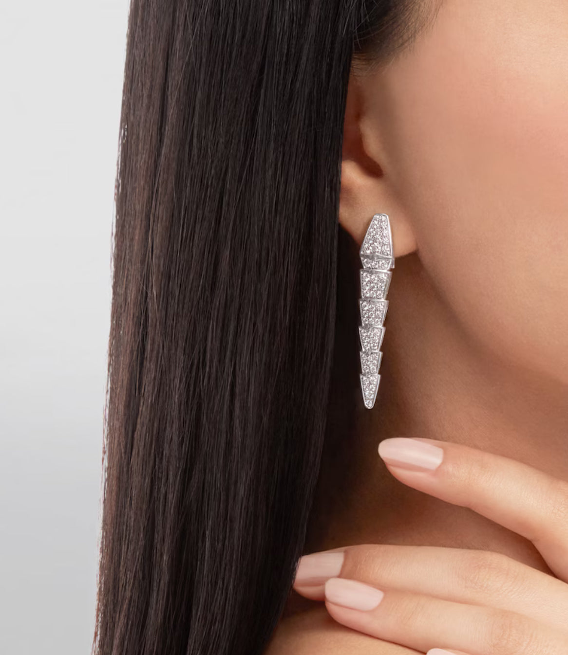 Elegant Iva drop diamanté earrings