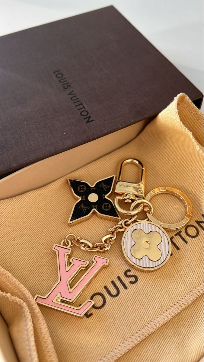 Almira Pink Floral Key Chain