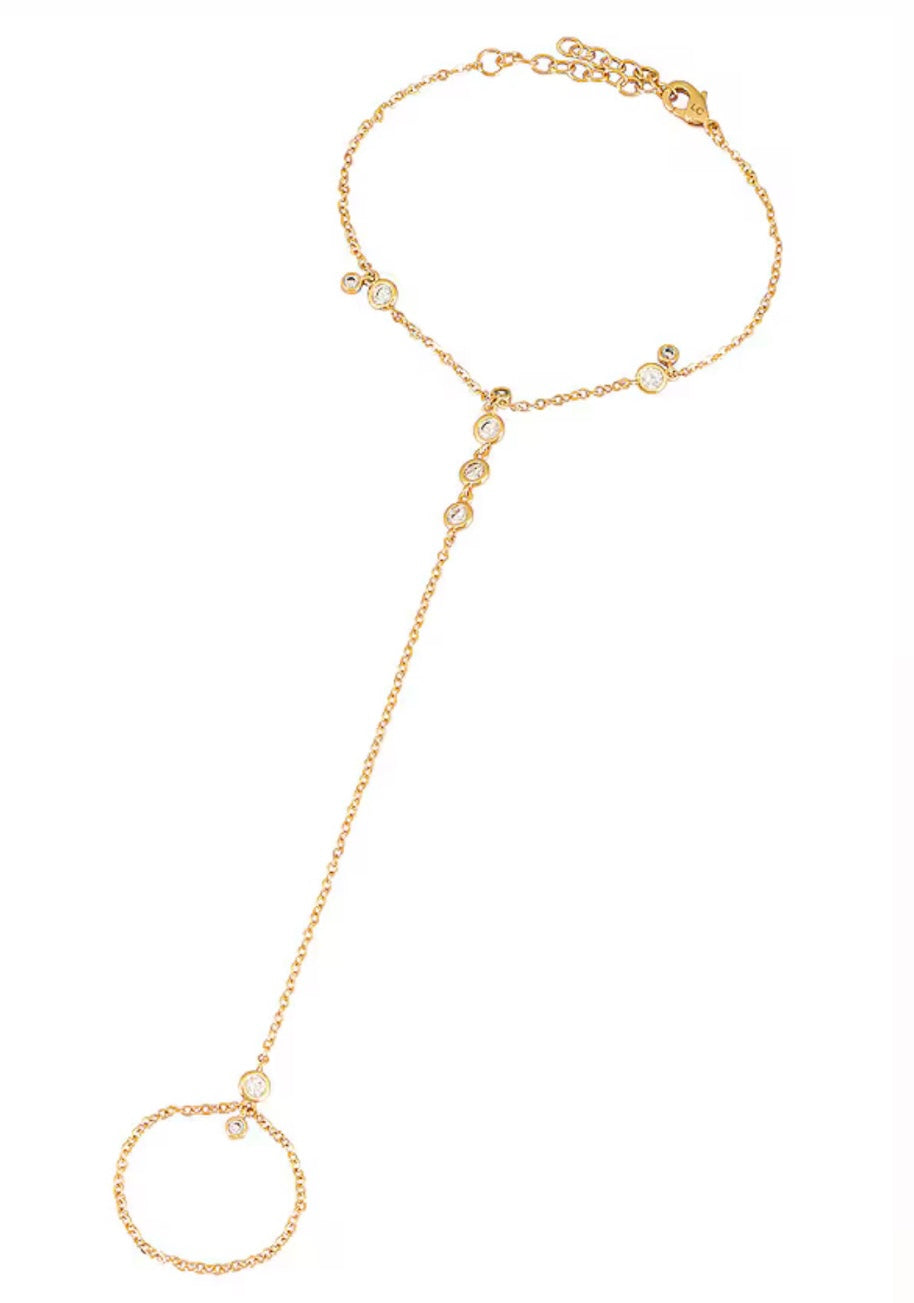 Viola Hand Chain in Gold