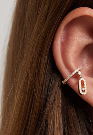 Molly Diamanté Ear Curr (gold & silver)