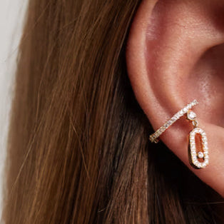 Molly Diamanté Ear Cuff (gold & silver)
