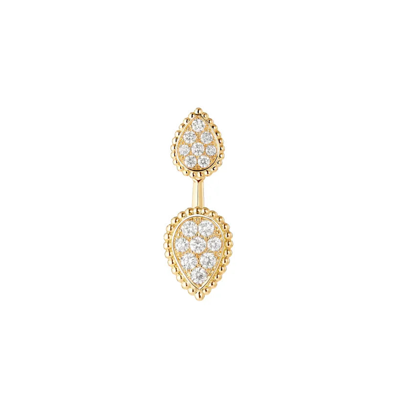 Twin Diamanté Drop Earrings (gold & silver)