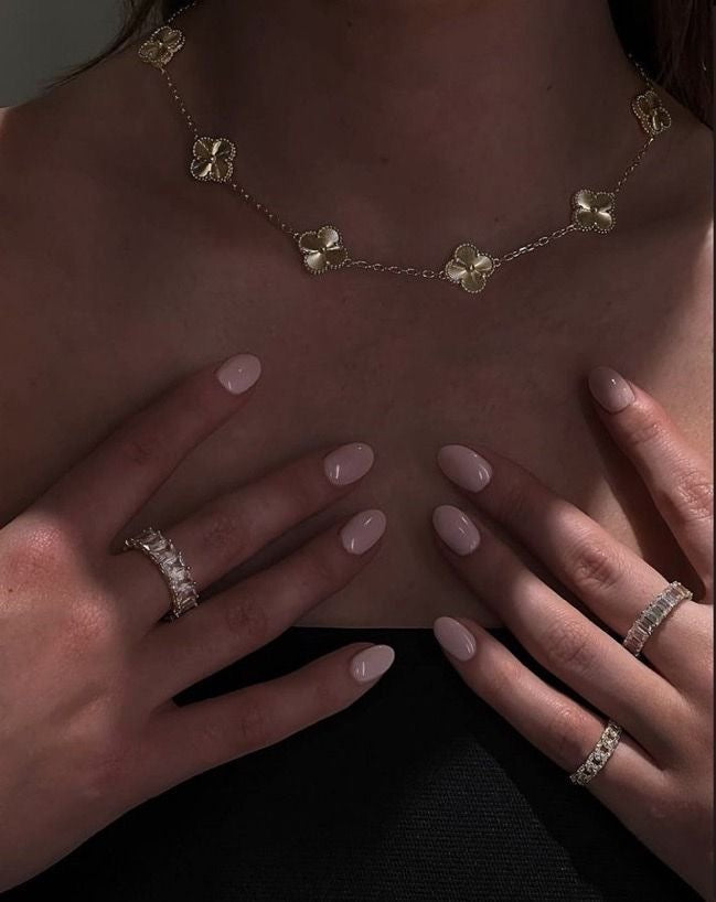 Multi Clover Gold VC Necklace