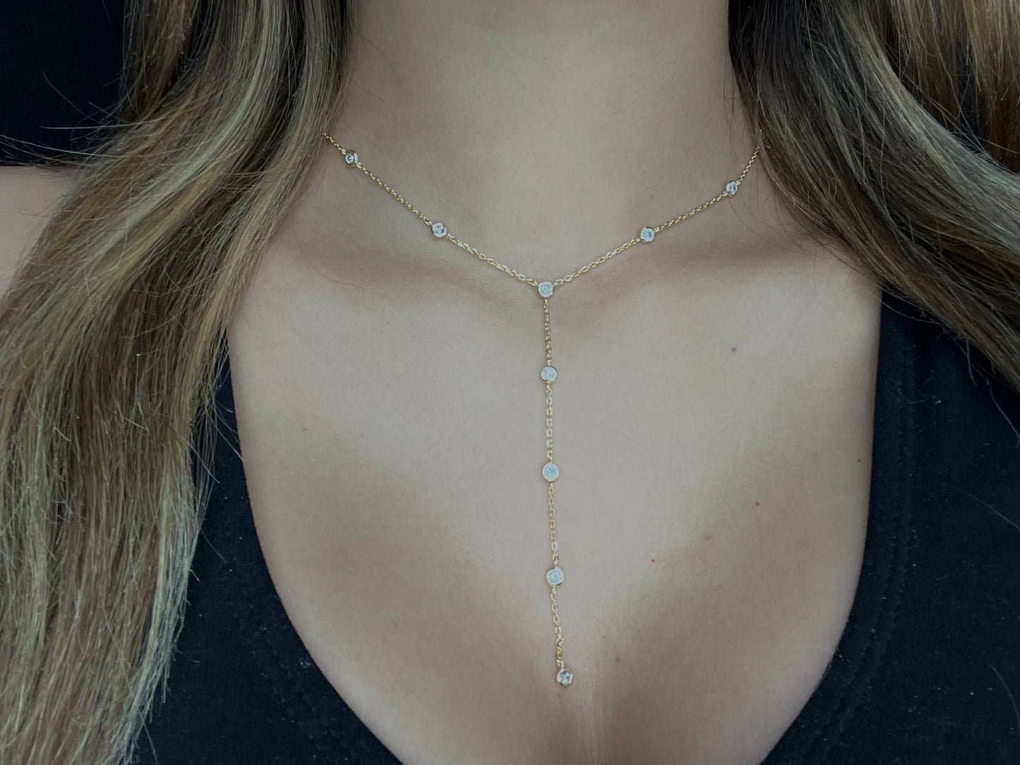 Alai Layer Diamond Drop Necklace