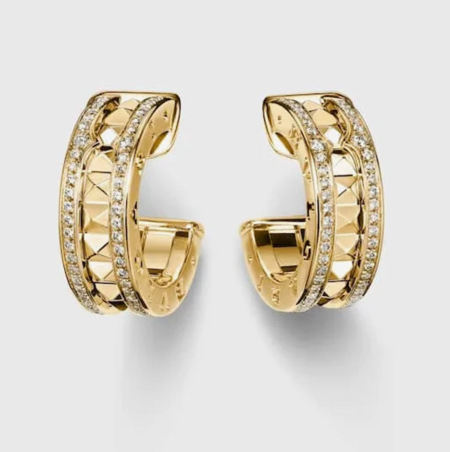 Classy Hoop Diamanté Iva Earrings