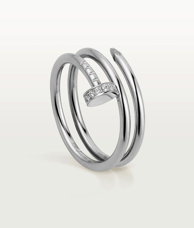 Alana Nail Triple Diamanté Ring (in gold & silver)