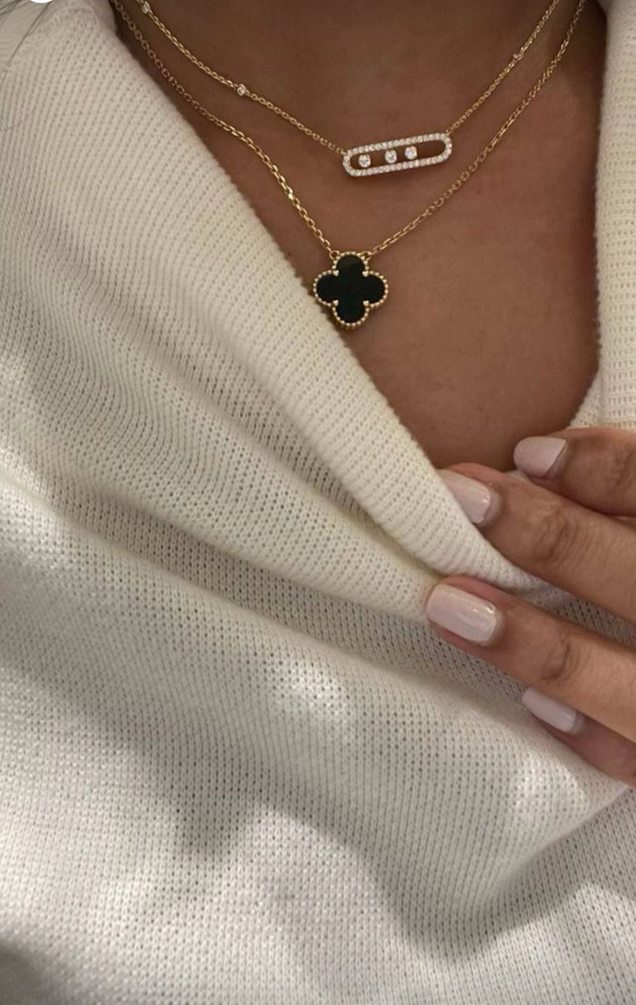 Mira Amor Necklace (in silver & gold)