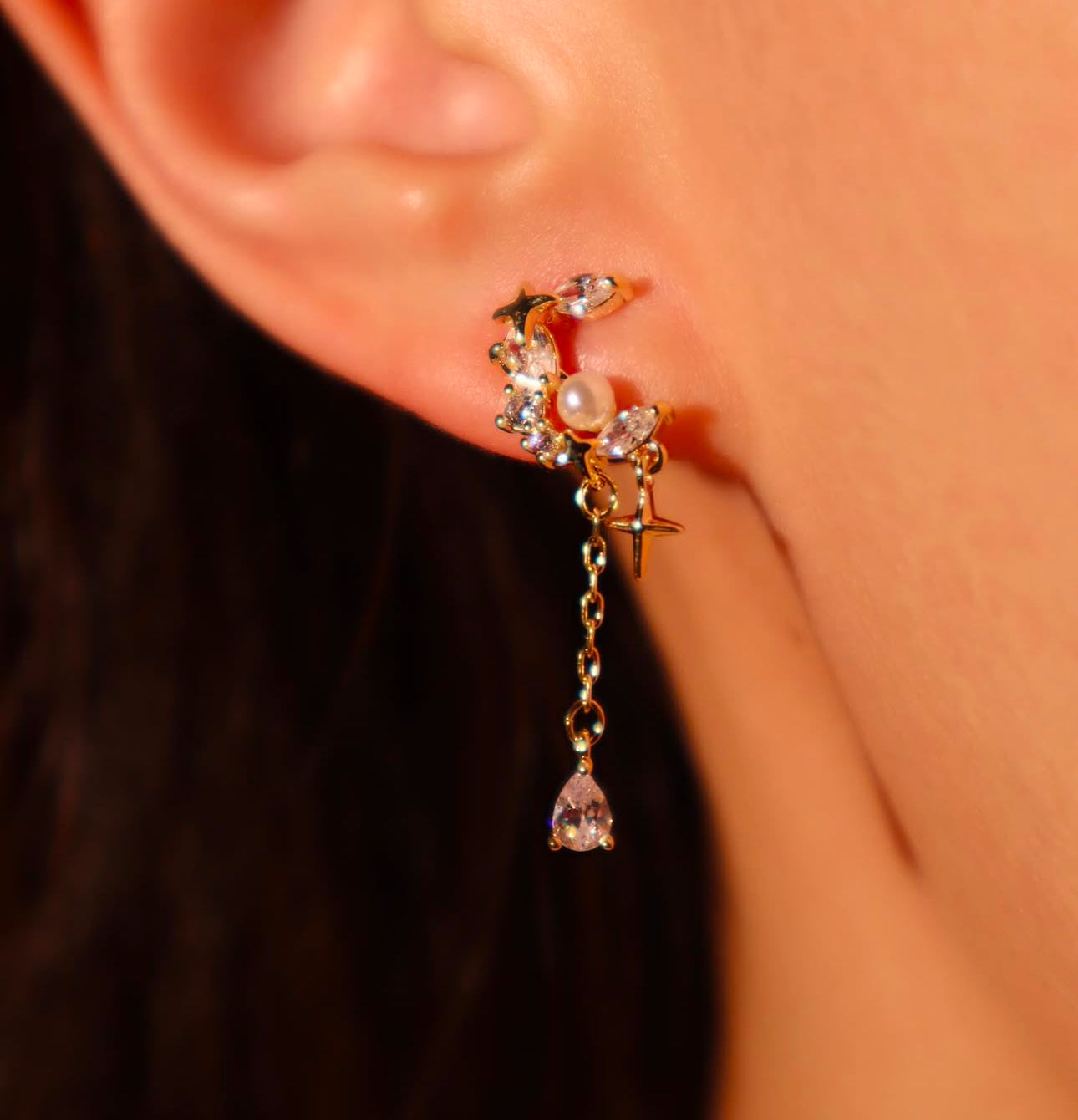 Ethereal Gold Twilight Earrings