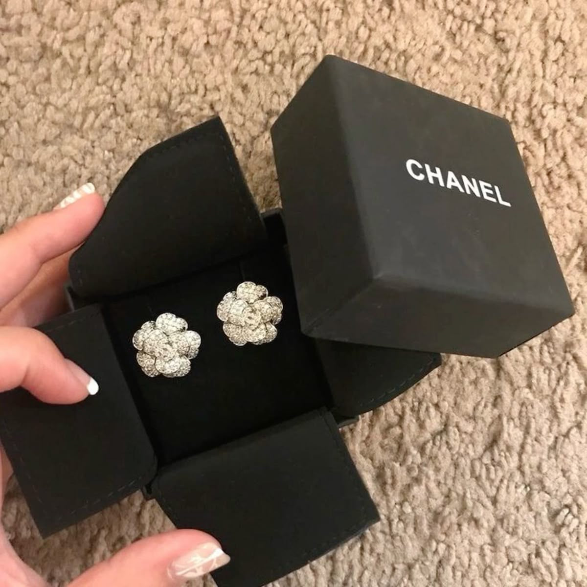 Chana Diamanté Floral Earrings