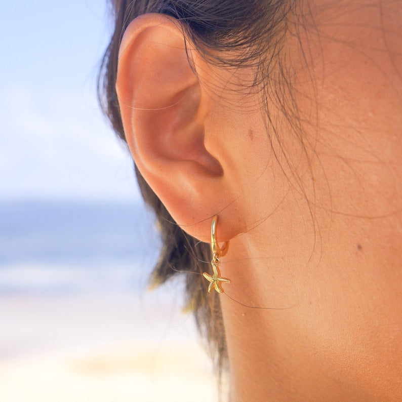 Cleo Star Earrings (gold & silver)