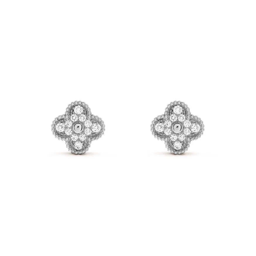 Bianca Silver Diamanté Earrings