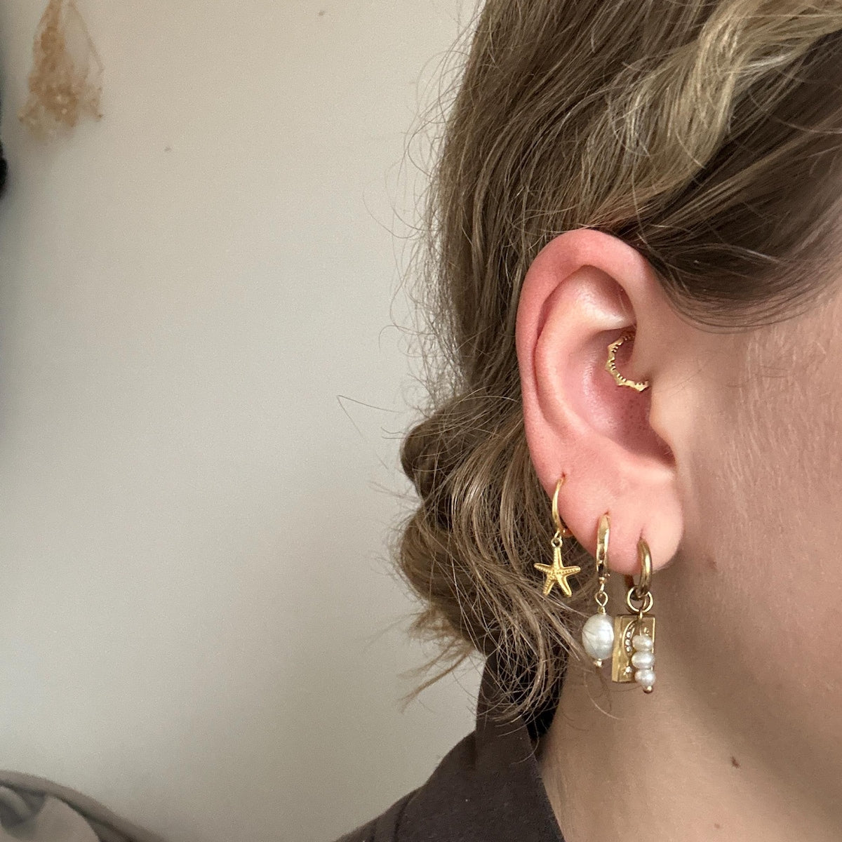 Cleo Star Earrings (gold & silver)