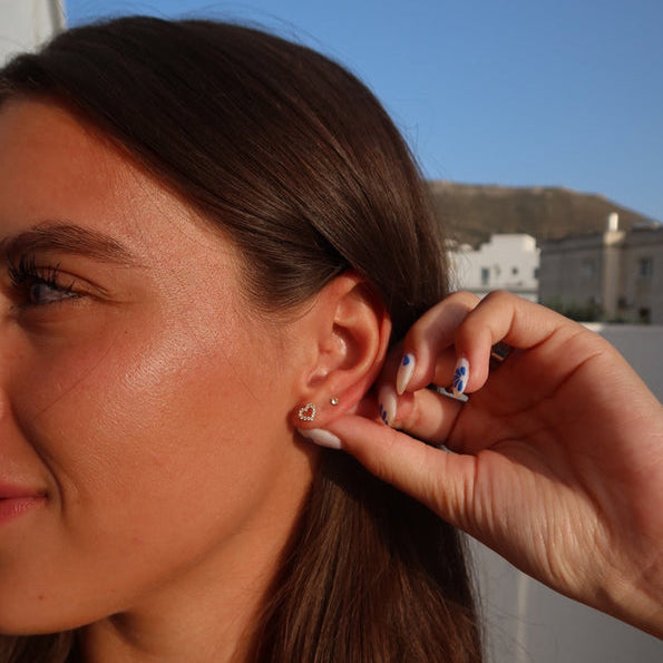 Mina Heart Earrings (gold & silver)