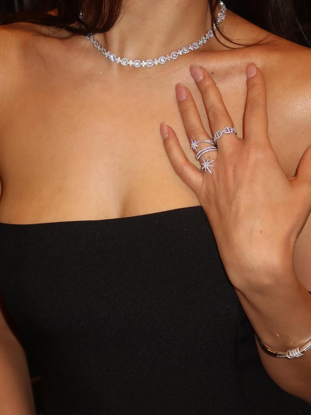 Chaira Layering Star Ring In Silver