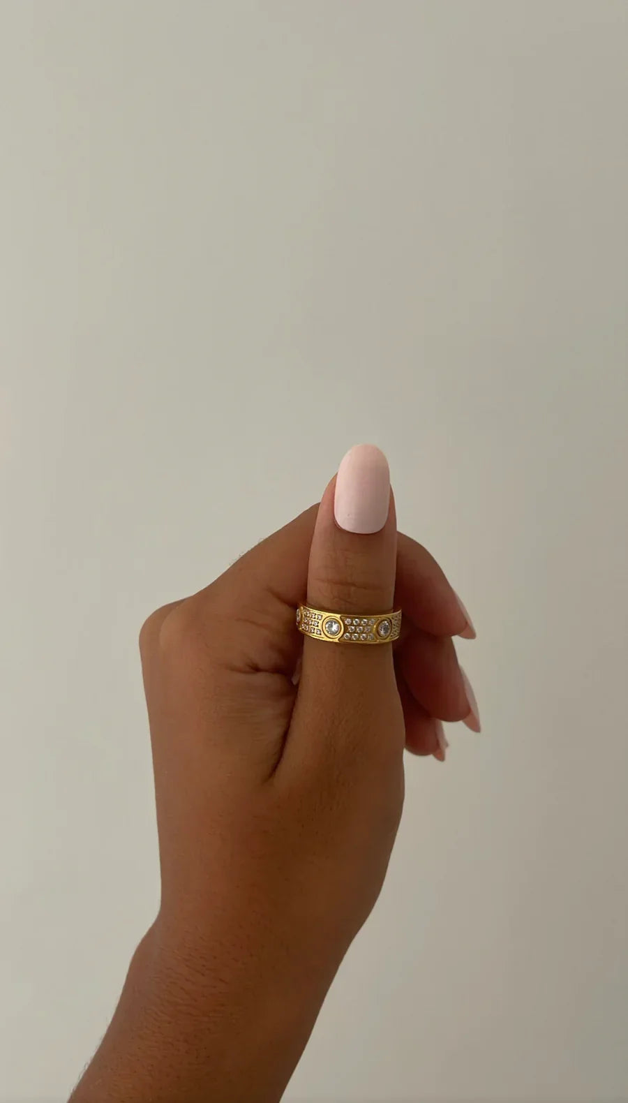 Gold Rhinestone Ring