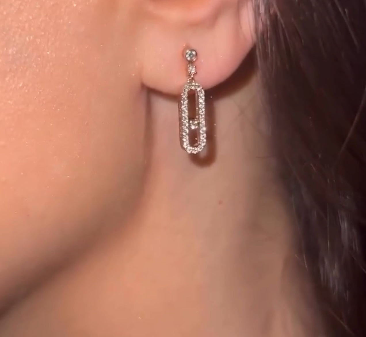 Molly Diamanté Hoop Earrings