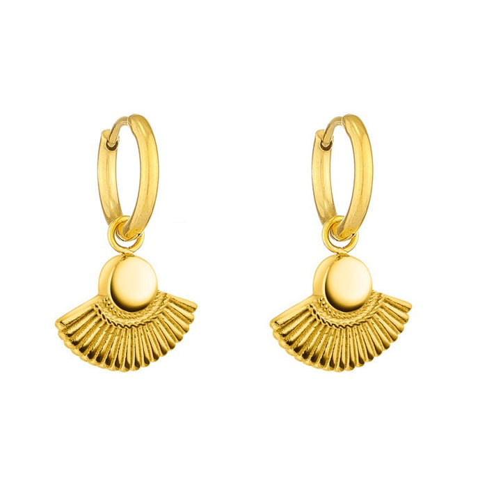 Athena Gold Goddess Earrings