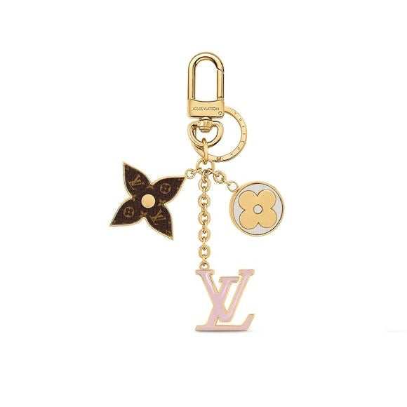 Almira Pink Floral Key Chain