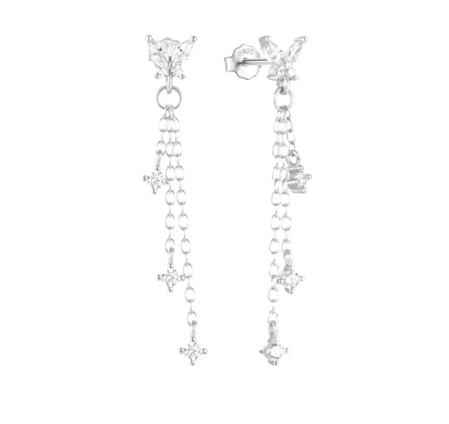 Butterfly Chain Studs
