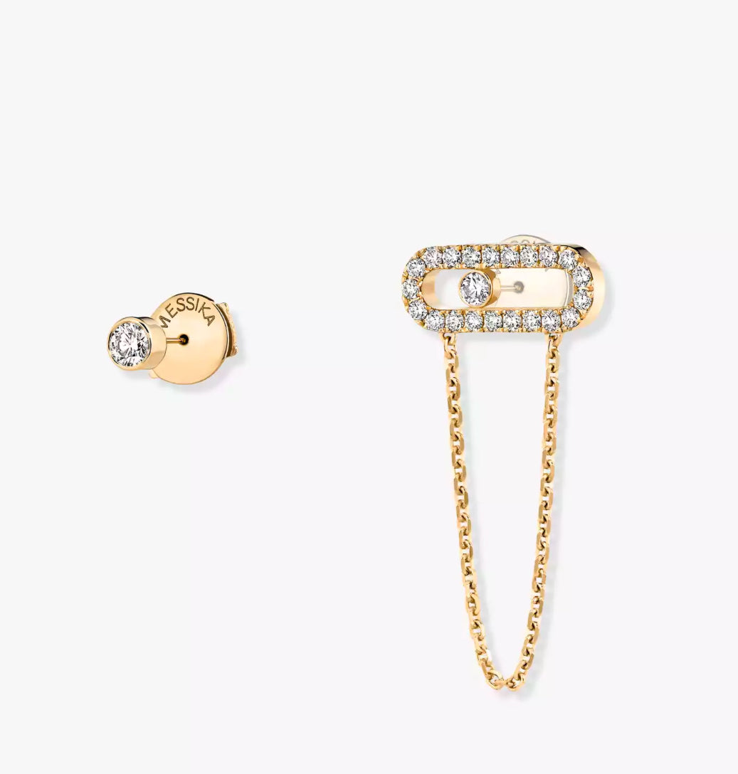 Molly Diamanté Chain Layering Earring
