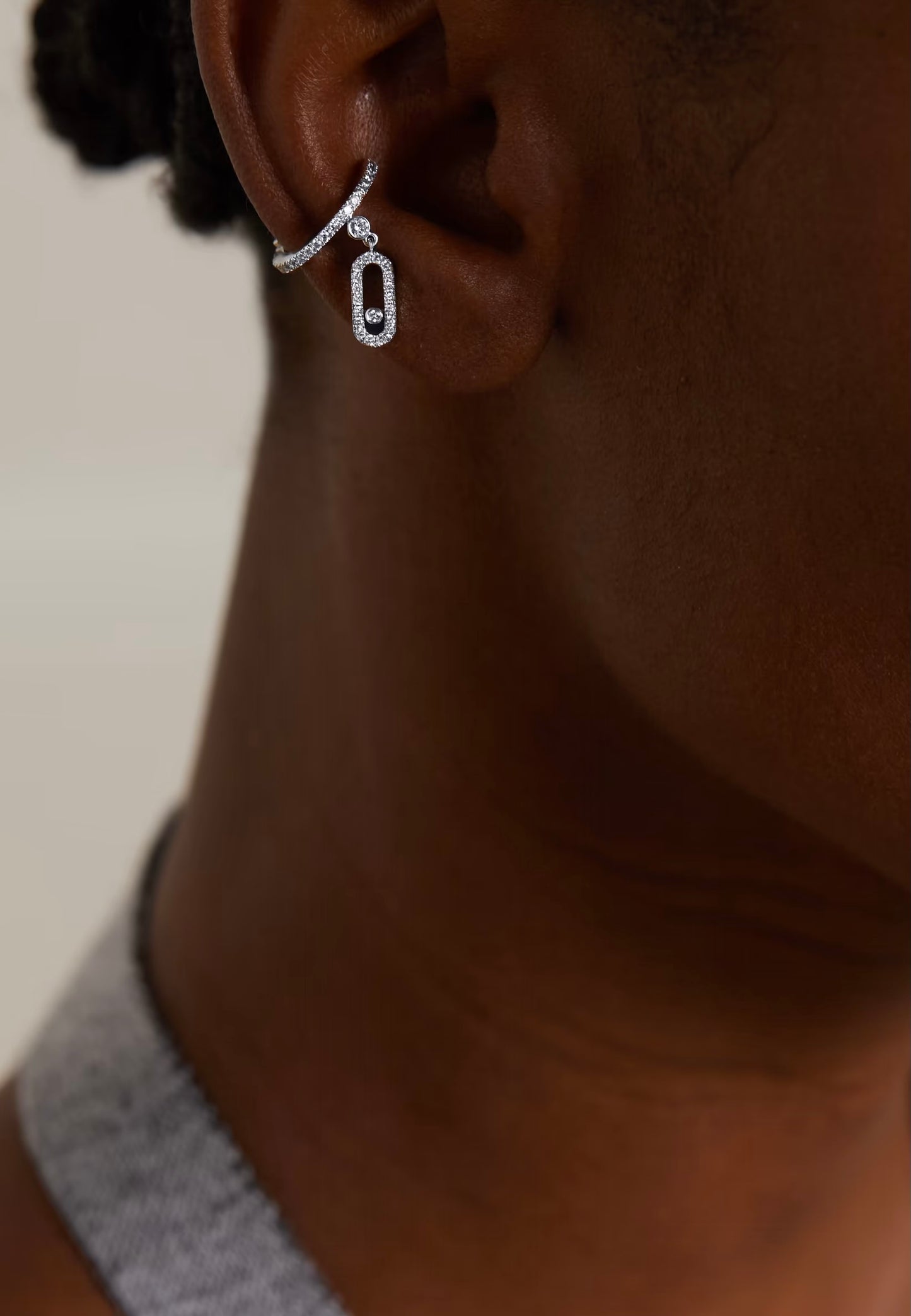 Molly Diamanté Ear Curr (gold & silver)