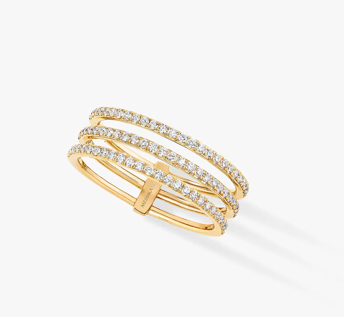 Hana Full Diamanté Layer Ring (all colours)