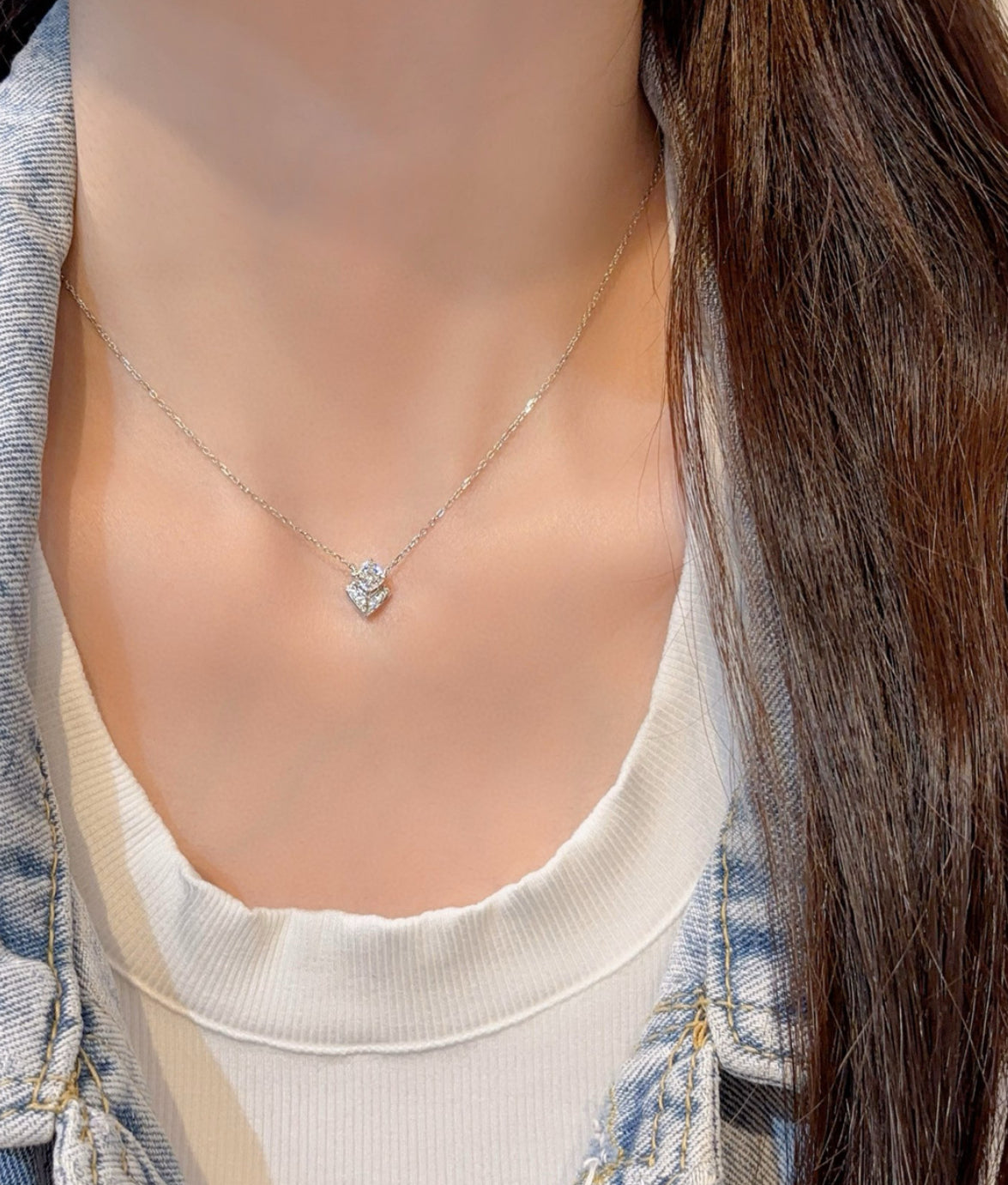 Gigi Diamanté Sterling Silver Necklace