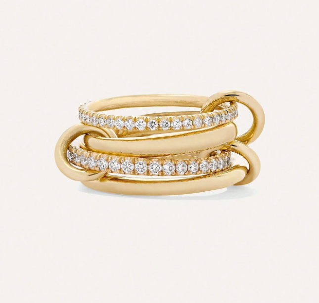 Aria Stacked Ring (in gold & silver)
