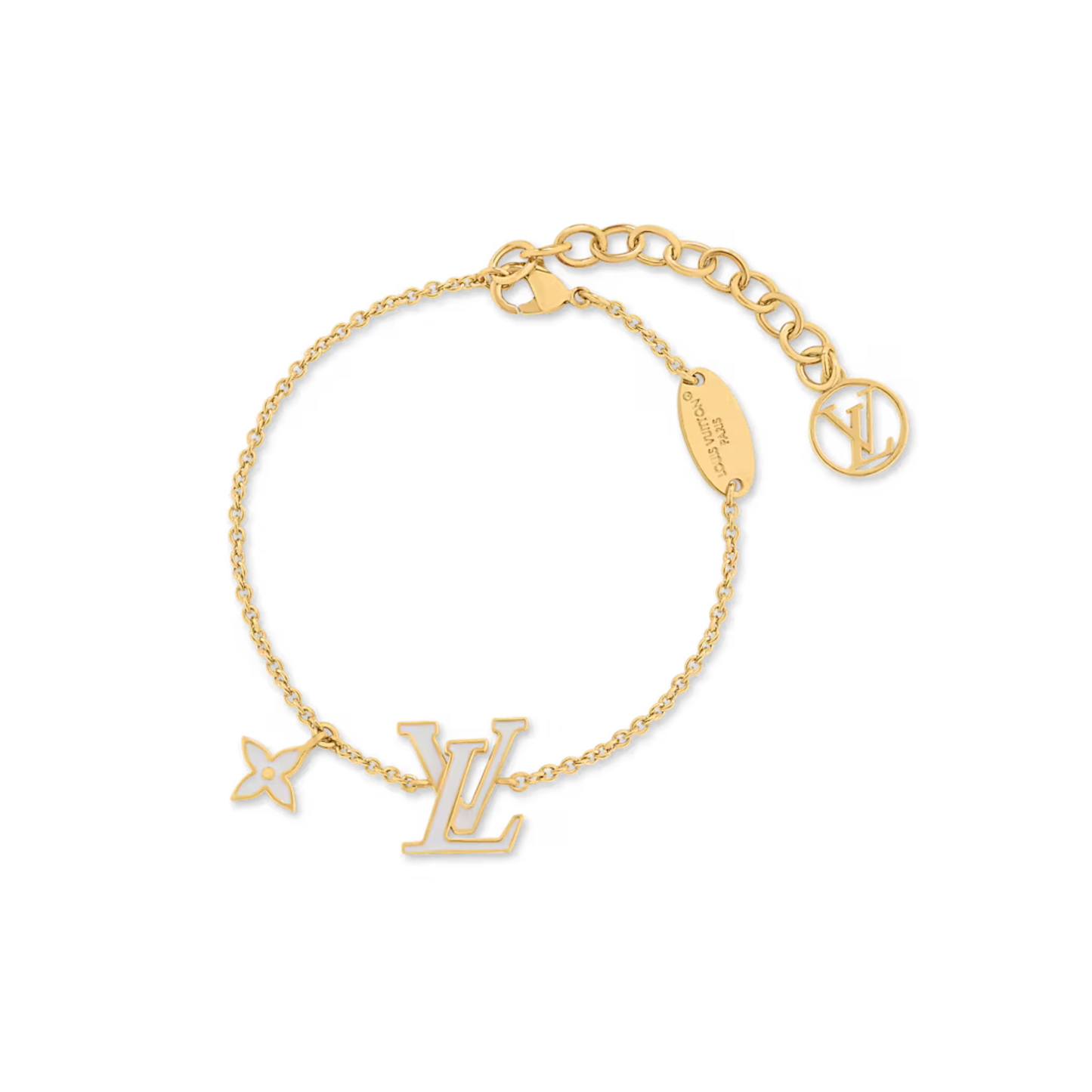 Almira White Enamel Bracelet