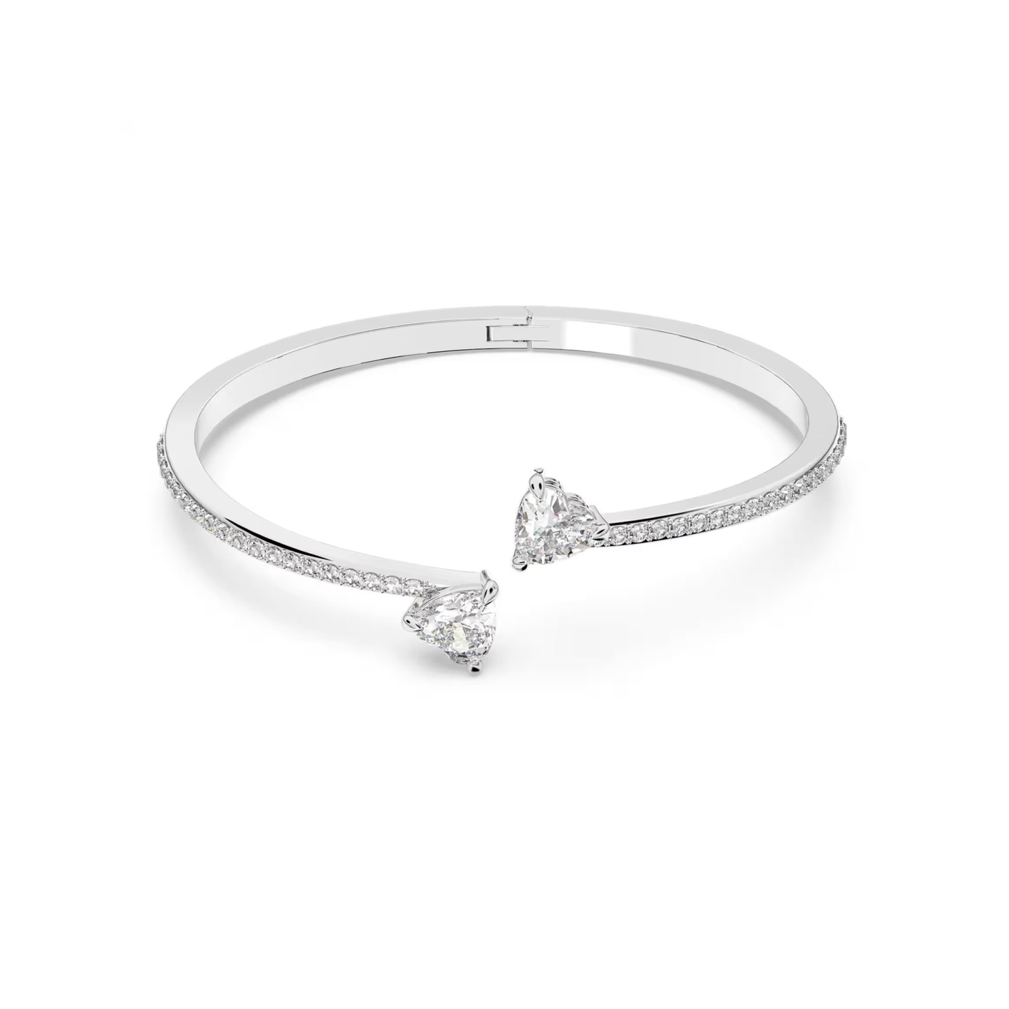 Heart Silver Bangle