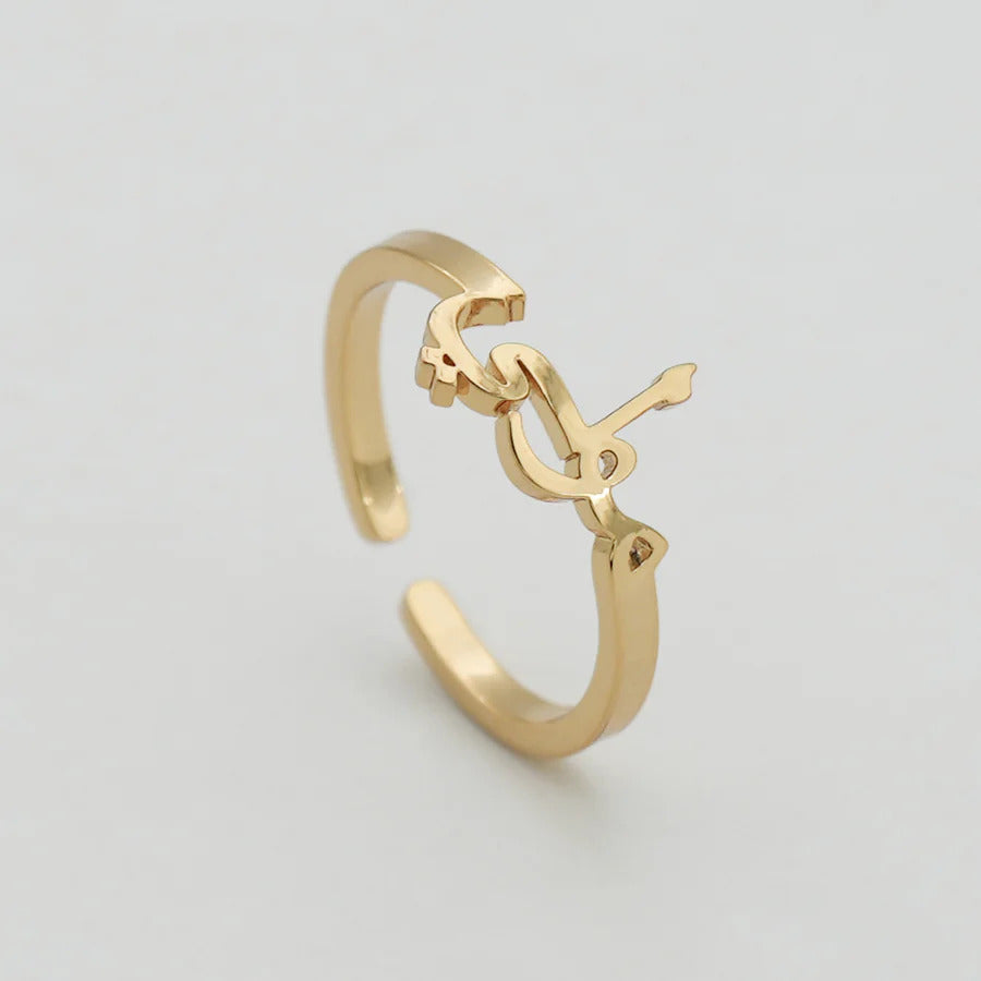 Arabic Custom Name Ring (gold & silver & rose gold)