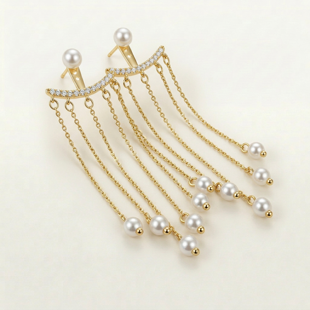 Pearl Dangling Earrings