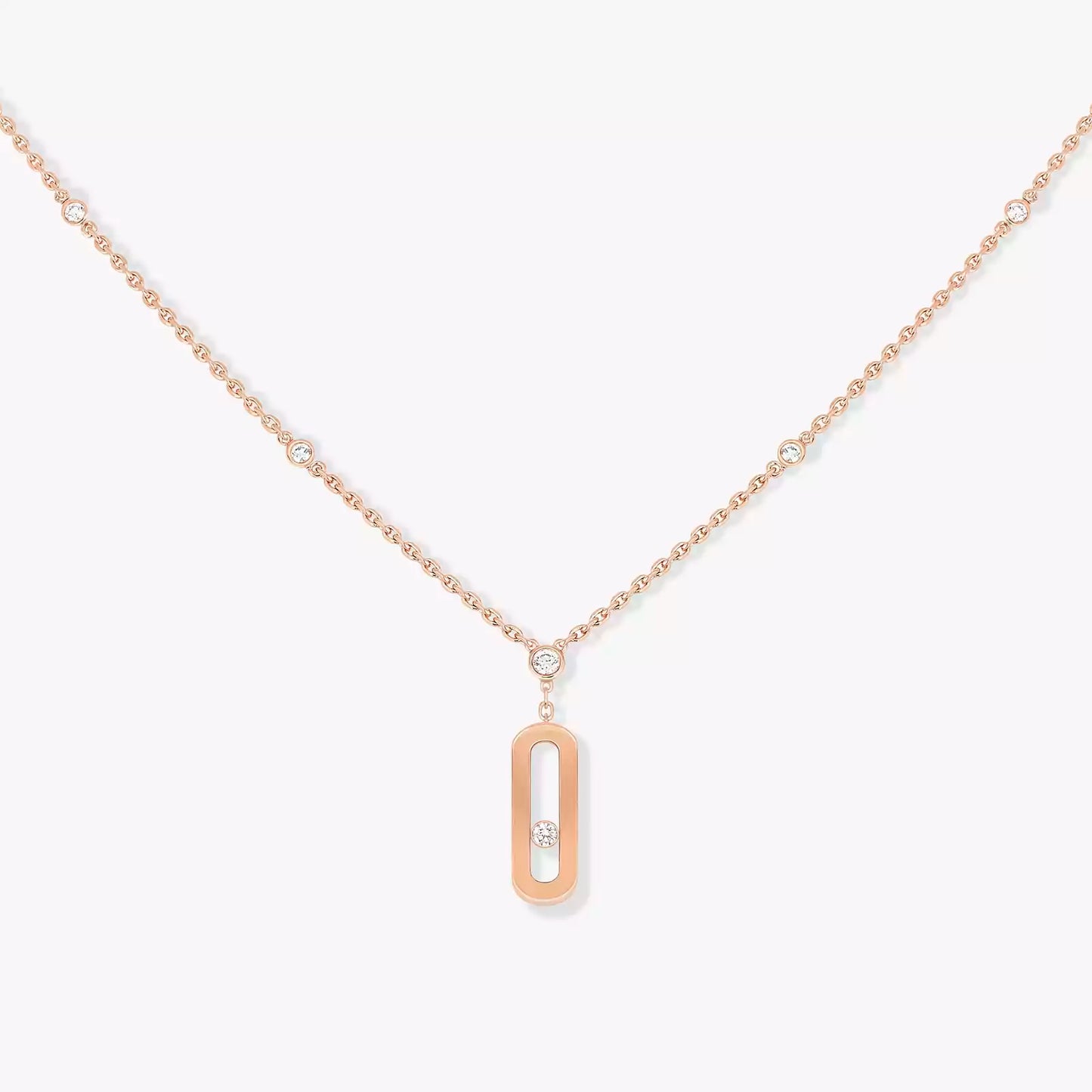 Mollyanne Rose Gold Uno Long Necklace