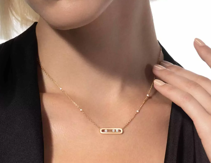 Mollyanne Baby Gold Movement Necklace