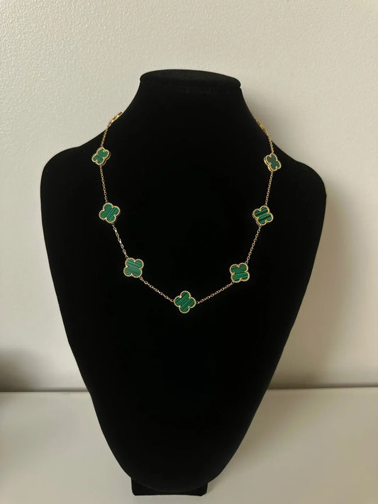 Multi Clover Green VC Necklace