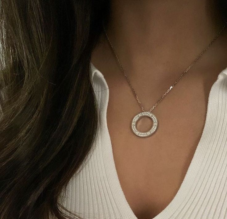 Halo Necklace (in silver & gold)