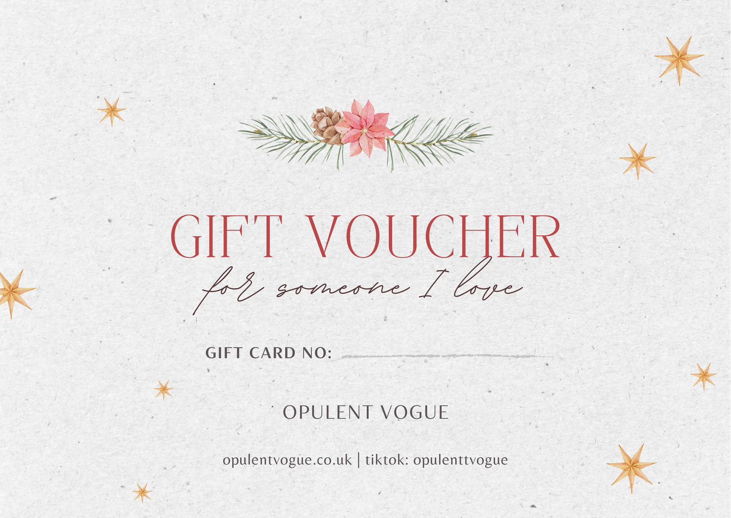 Opulent Vogue Virtual Gift Card