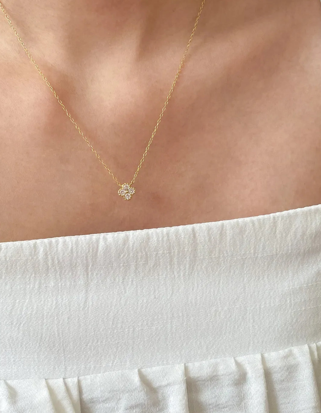Zilia Crystal Minimalist Necklace