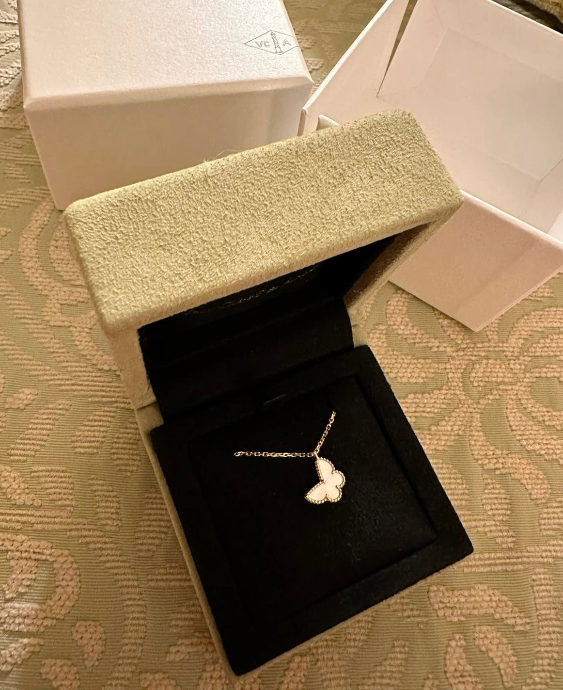 Elara Butterfly Necklace (in gold & silver)