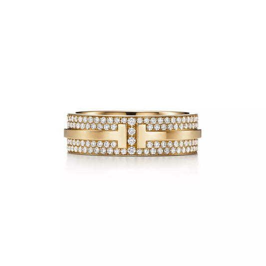 Eleanor Diamanté Thick Ring