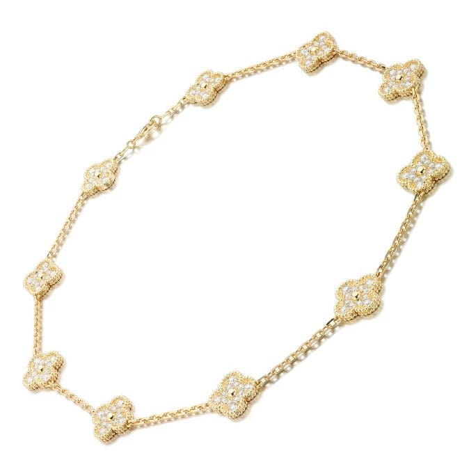 Multi Clover Gold VC Necklace