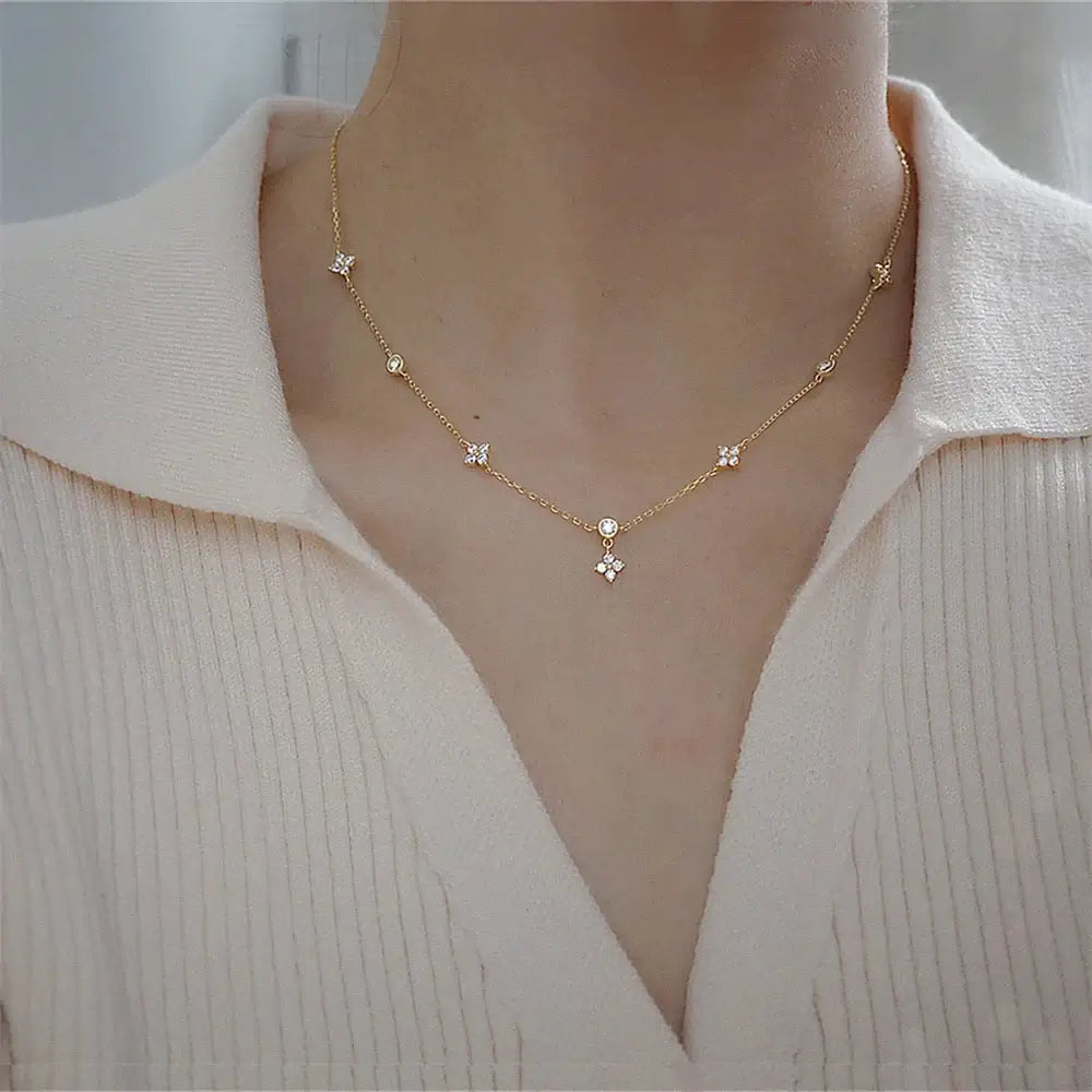 Lavella Statement CZ Necklace